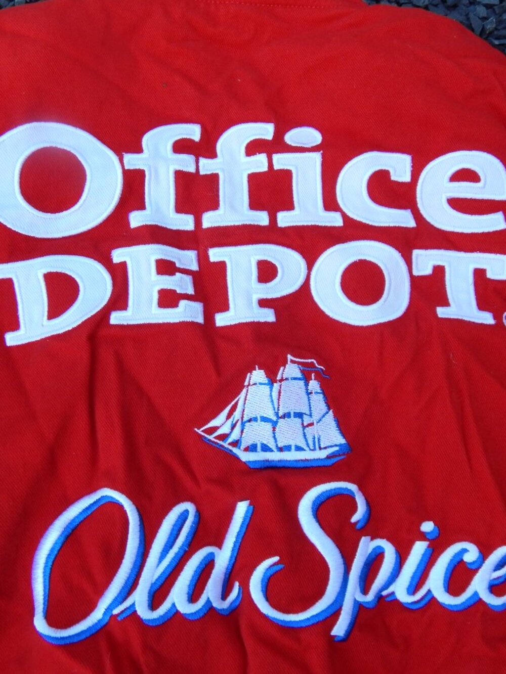 Vintage Office Depot Old Spice Nascar Tony Stewart Jacket Winners Circle Medium* - Picture 5 of 5